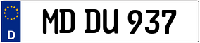 Trailer License Plate
